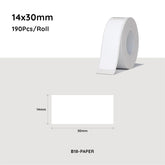 NiiMbot Thermal Label PET Paper White Label Paper 14*30mm 190pcs For B18